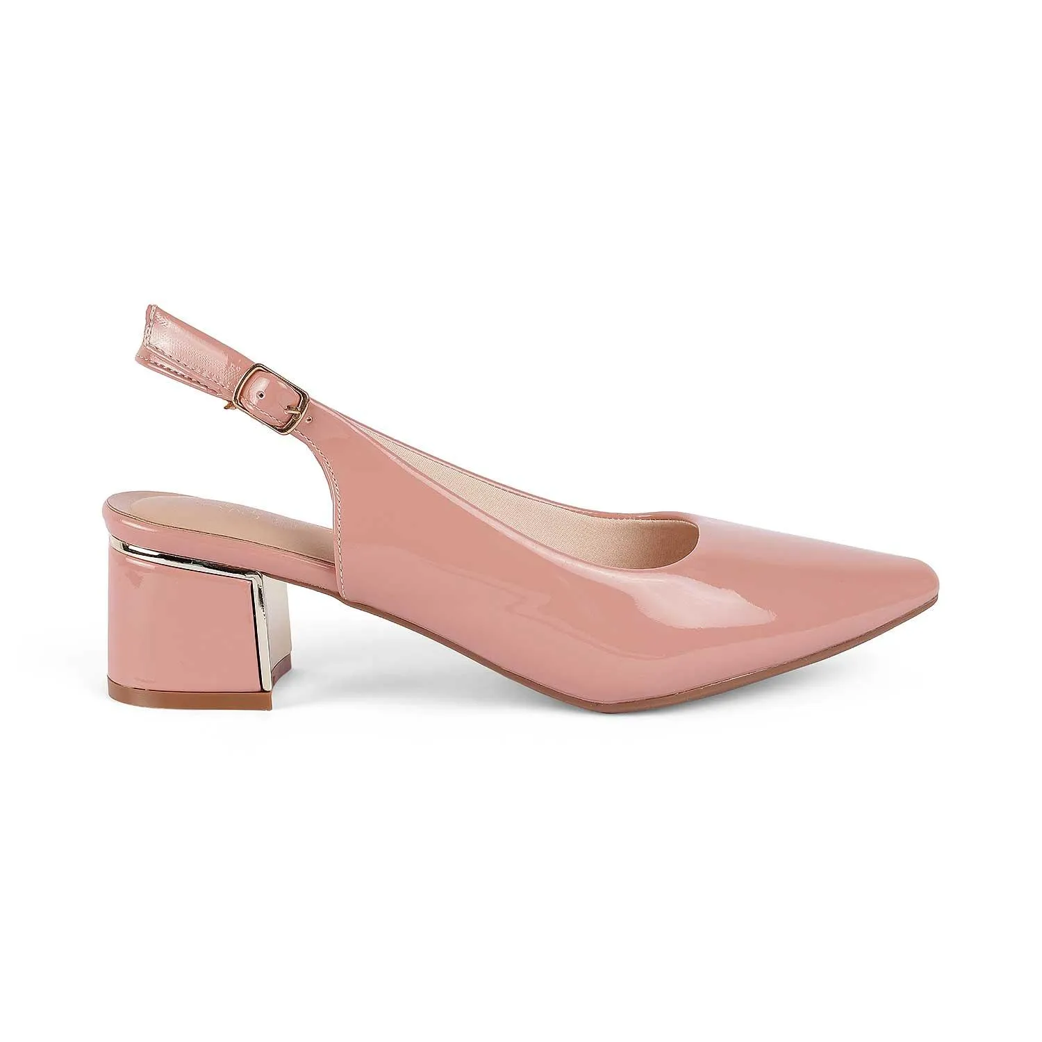 Tresmode Jane Pink Women's Dress Block Heel Pumps