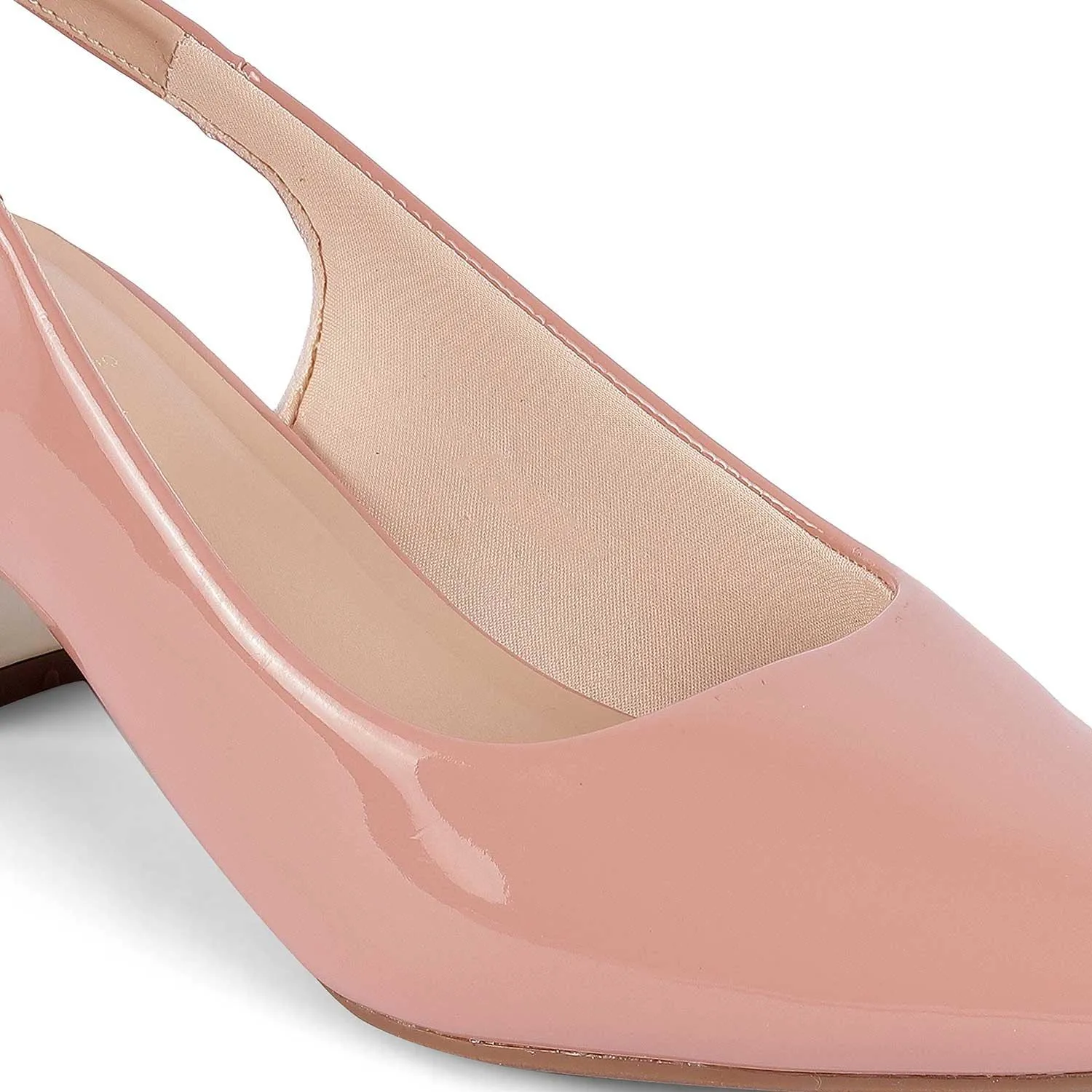 Tresmode Jane Pink Women's Dress Block Heel Pumps