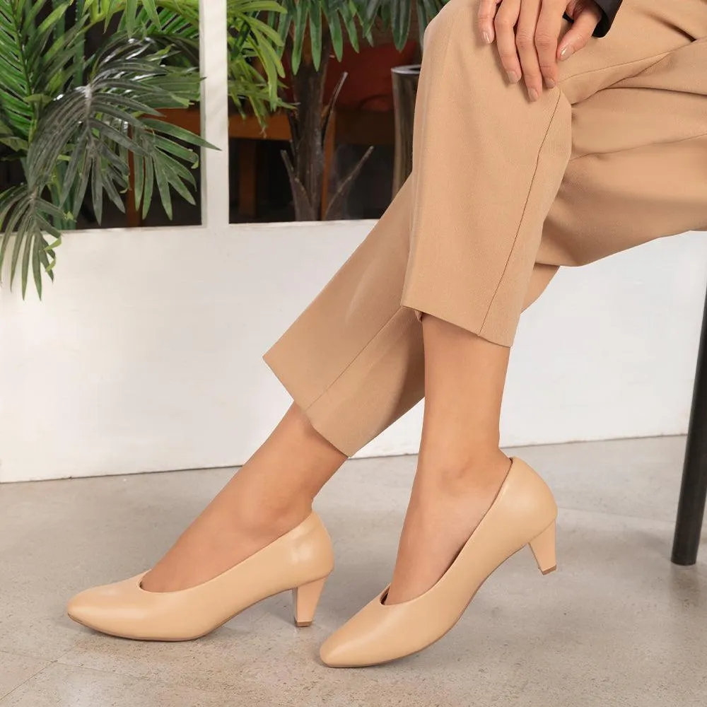 Tresmode Nanoi Tan Women's Dress Pumps