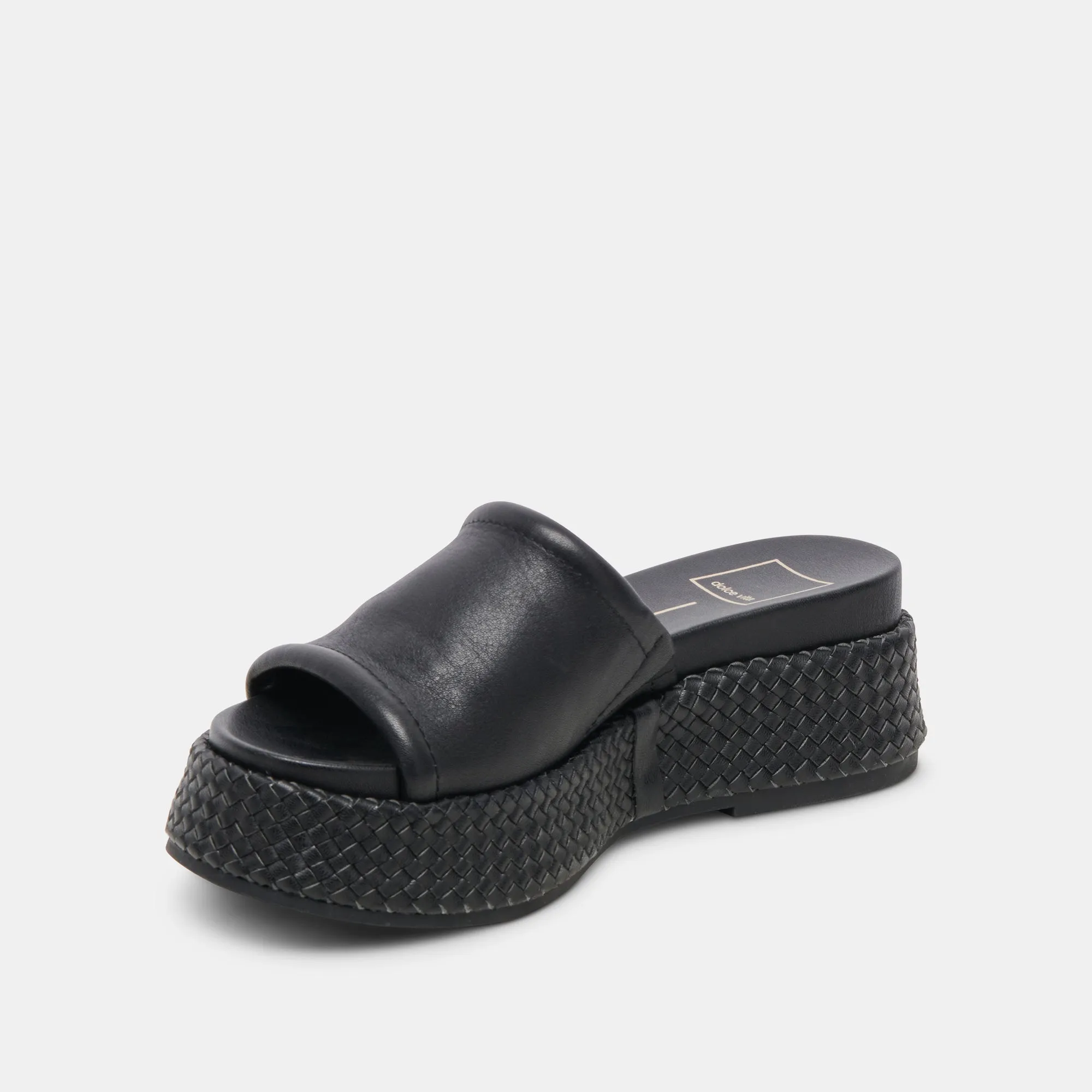 WIMSYN SANDALS BLACK LEATHER