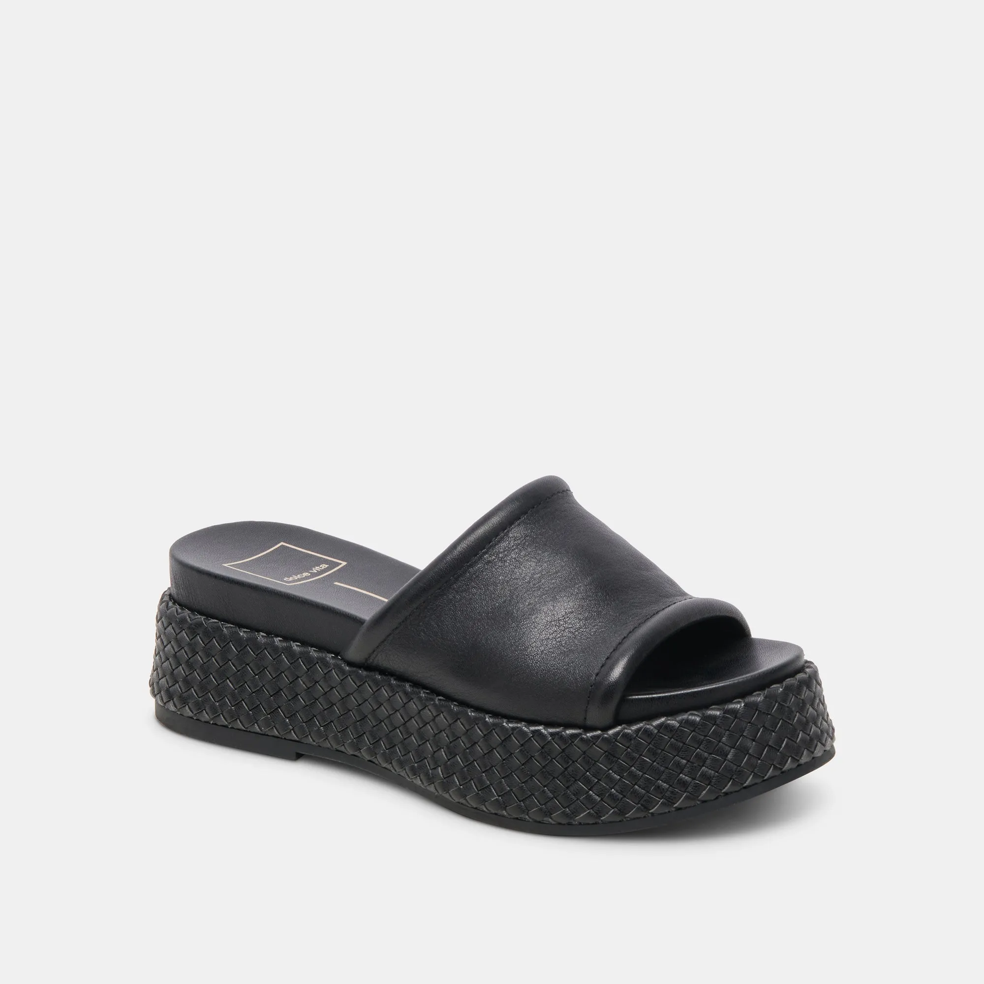 WIMSYN SANDALS BLACK LEATHER